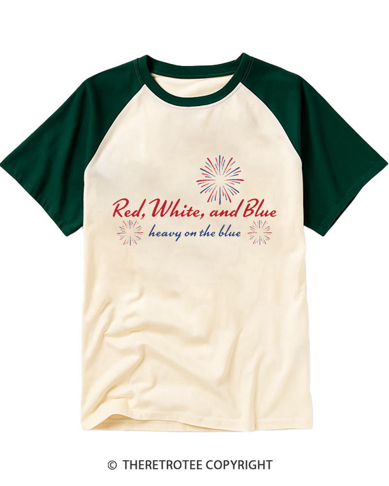TheRetroTee 4th of July Liberal 90s Style Raglan Baseball T-Shirt