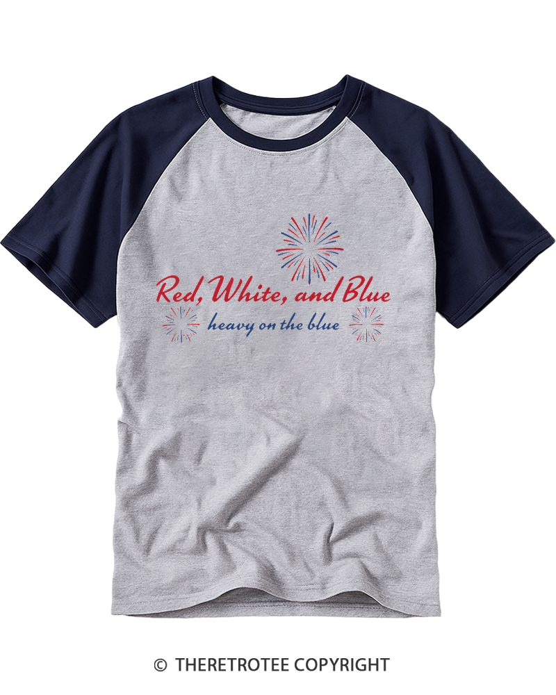 TheRetroTee 4th of July Liberal 90s Style Raglan Baseball T-Shirt