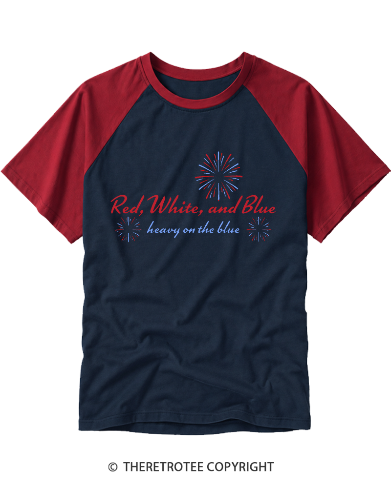 TheRetroTee 4th of July Liberal 90s Style Raglan Baseball T-Shirt