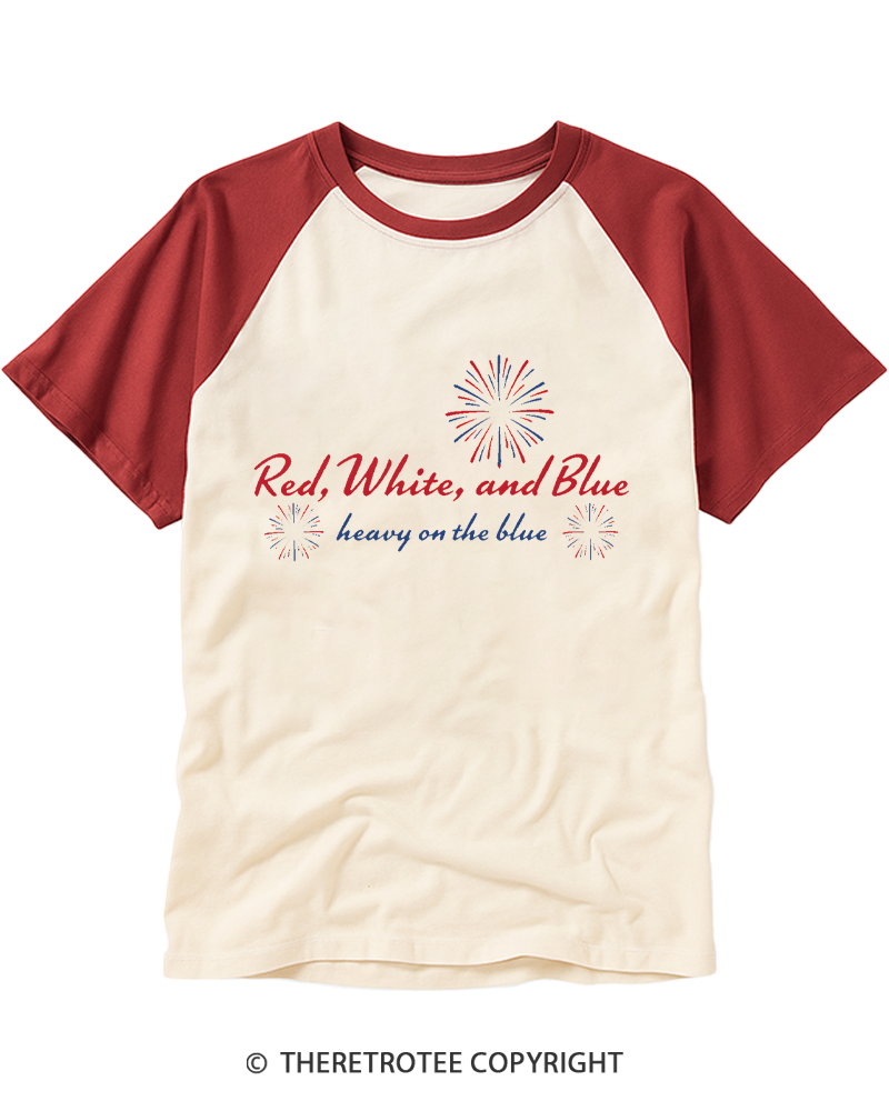 TheRetroTee 4th of July Liberal 90s Style Raglan Baseball T-Shirt