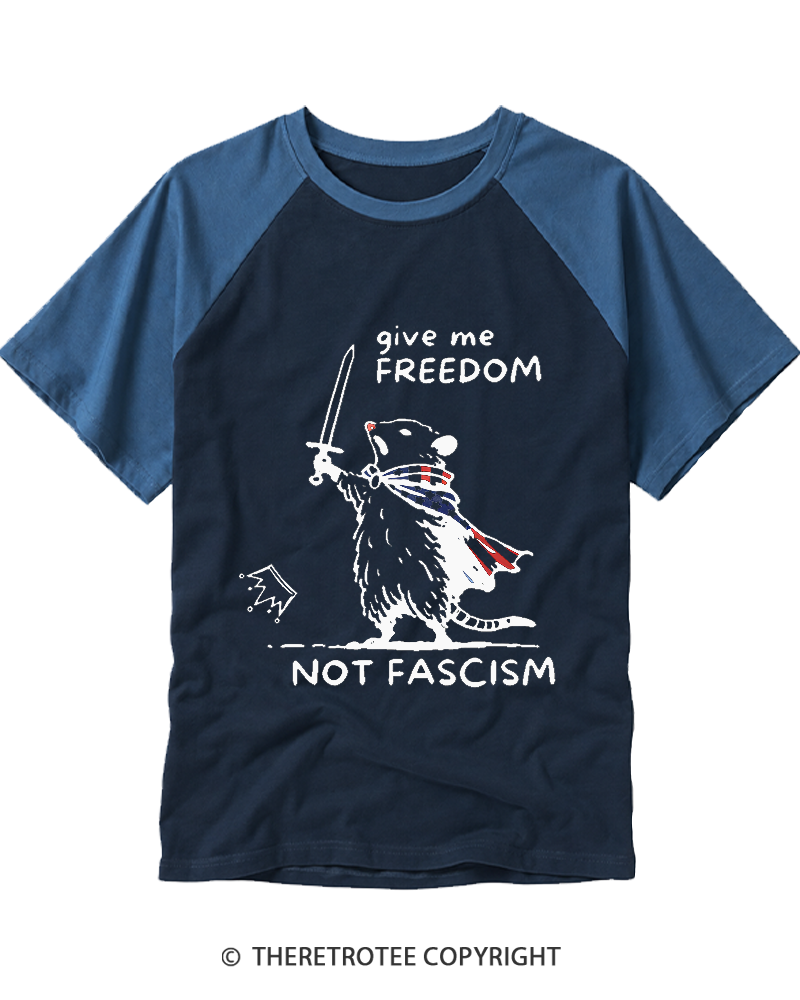 TheRetroTee Give me Freedom Raglan Baseball T-Shirt