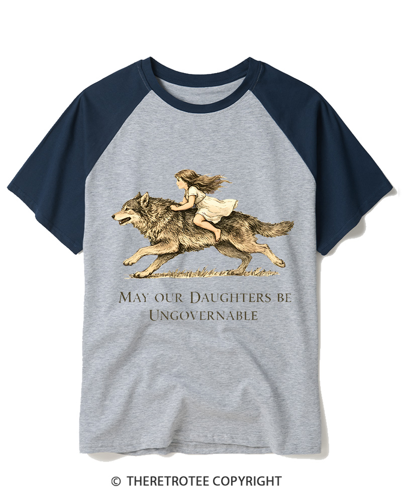 TheRetroTee May Our Daughters Be Ungovernable 1910 Raglan Baseball T-Shirt