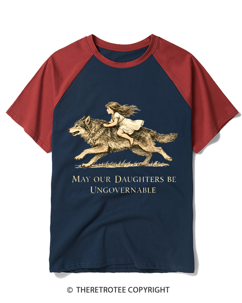 TheRetroTee May Our Daughters Be Ungovernable 1910 Raglan Baseball T-Shirt