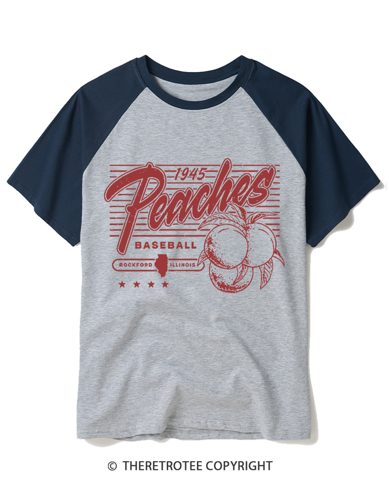 TheRetroTee Women's Sports History 1990s Raglan Baseball T-Shirt