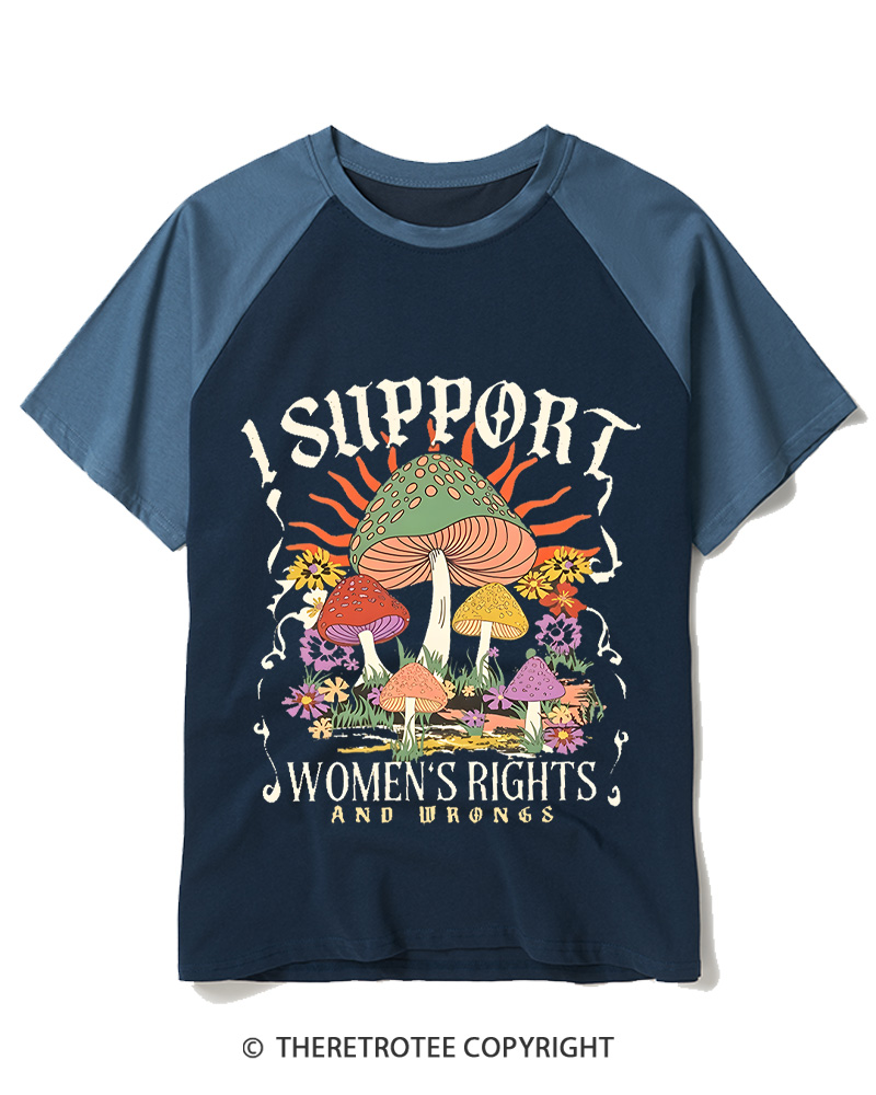 TheRetroTee Boho Women's Graphic 1970s Raglan Baseball T-Shirt