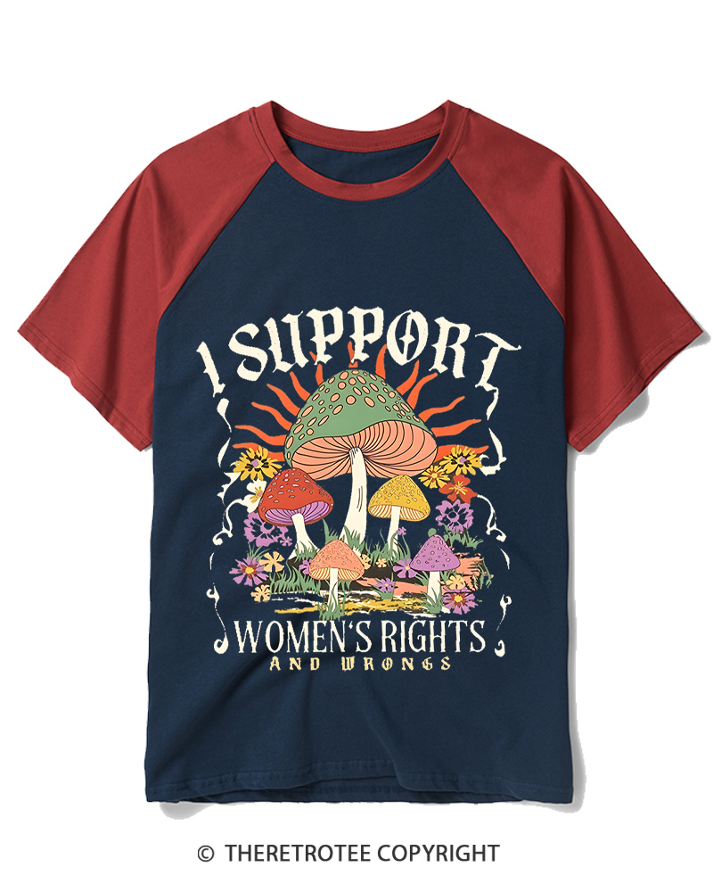 TheRetroTee Boho Women's Graphic 1970s Raglan Baseball T-Shirt