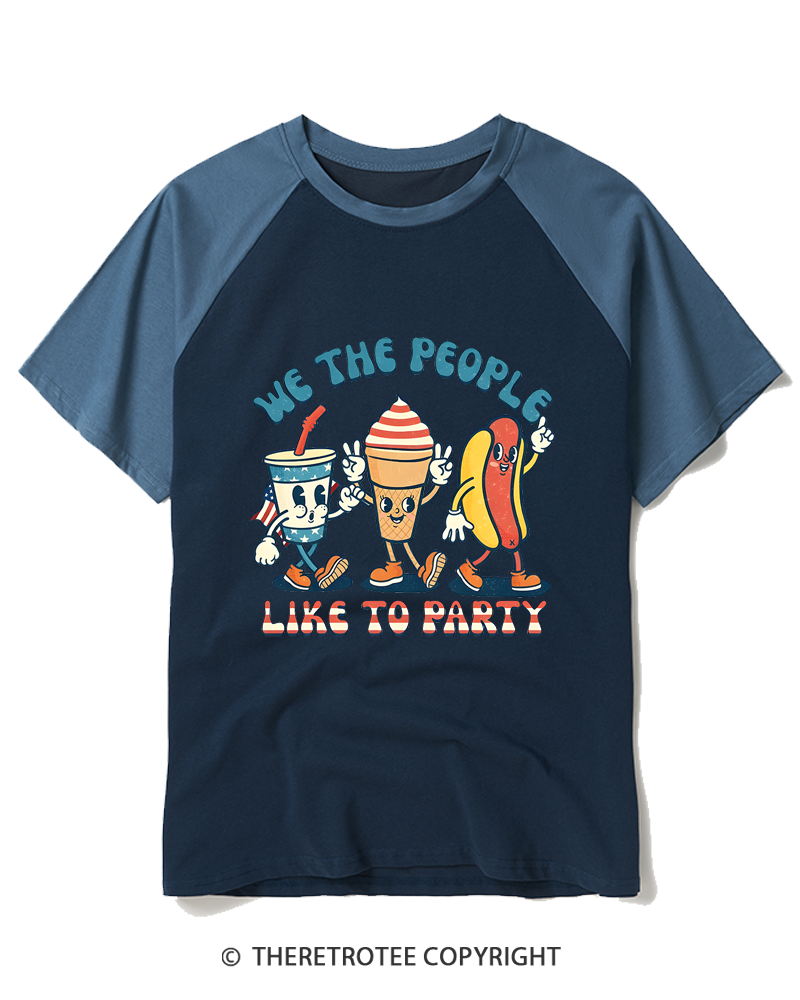 TheRetroTee We The People 1776 Raglan Baseball T-Shirt