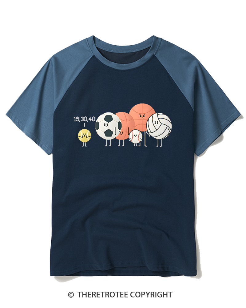 TheRetroTee Hide And Seek Raglan Baseball T-Shirt