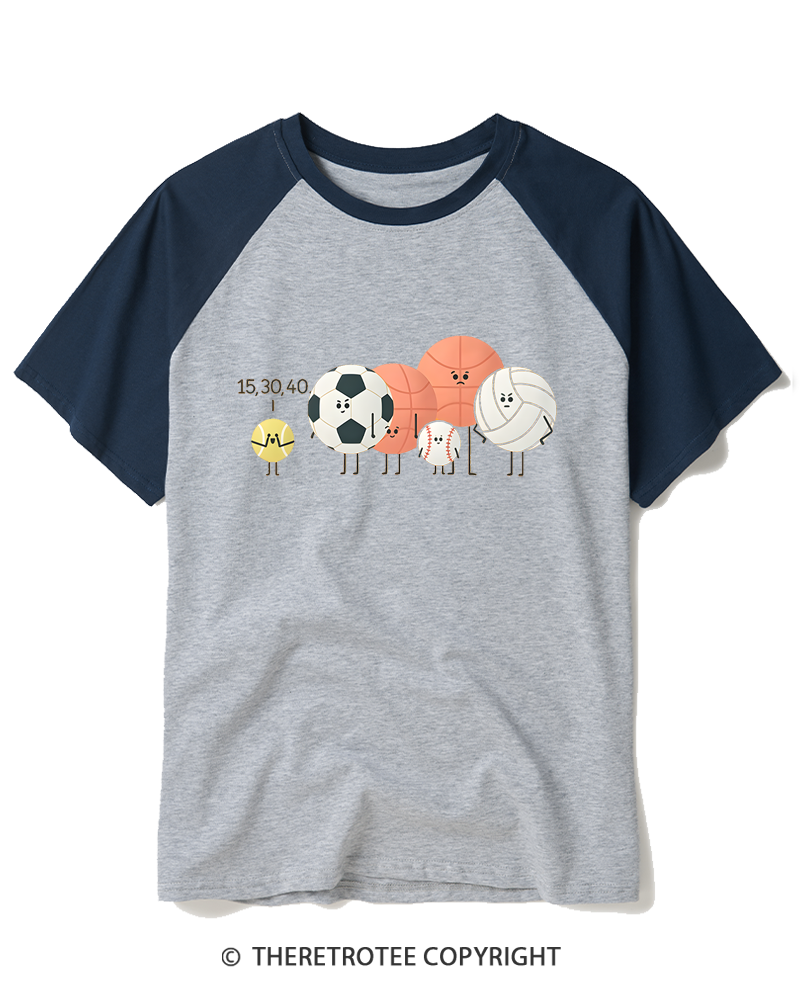 TheRetroTee Hide And Seek Raglan Baseball T-Shirt