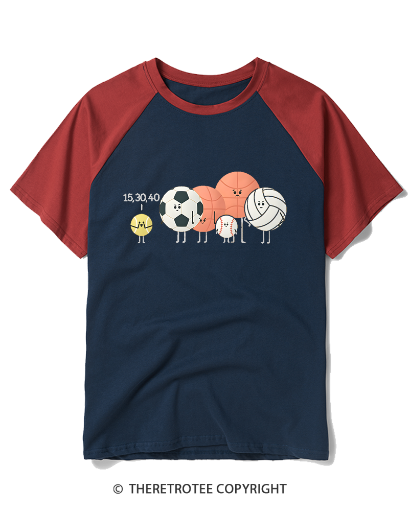 TheRetroTee Hide And Seek Raglan Baseball T-Shirt