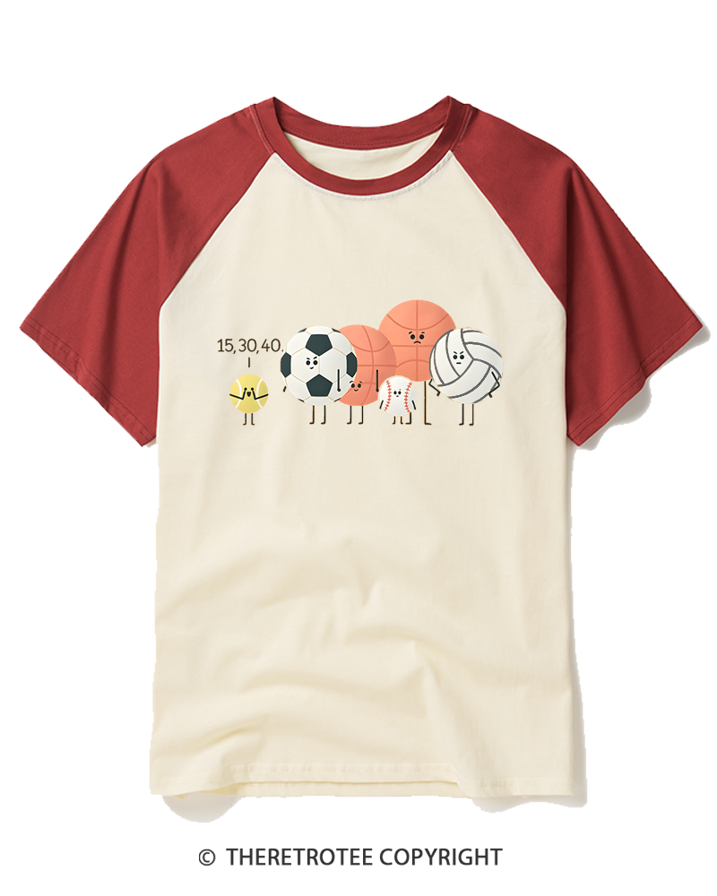 TheRetroTee Hide And Seek Raglan Baseball T-Shirt