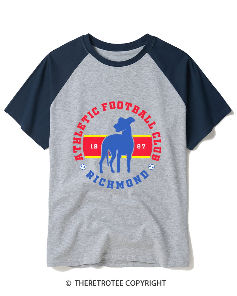 TheRetroTee Football Club 1987 Raglan Baseball T-Shirt