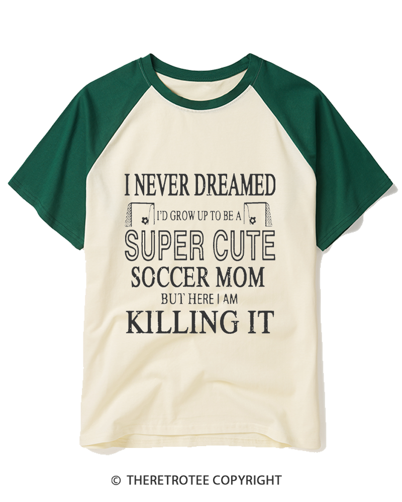 TheRetroTee Killing It Raglan Baseball T-Shirt