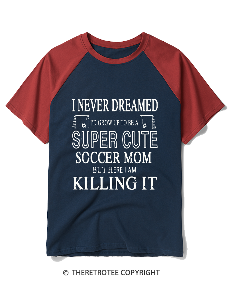 TheRetroTee Killing It Raglan Baseball T-Shirt