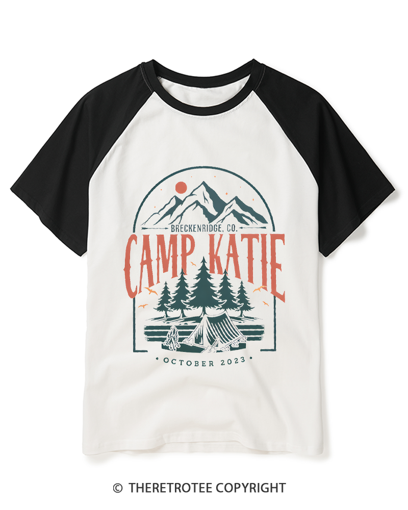 TheRetroTee Breckenridge 1980s Raglan Baseball T-Shirt