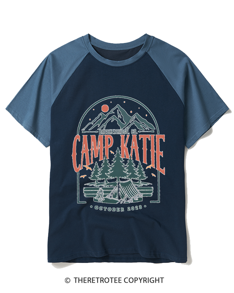 TheRetroTee Breckenridge 1980s Raglan Baseball T-Shirt