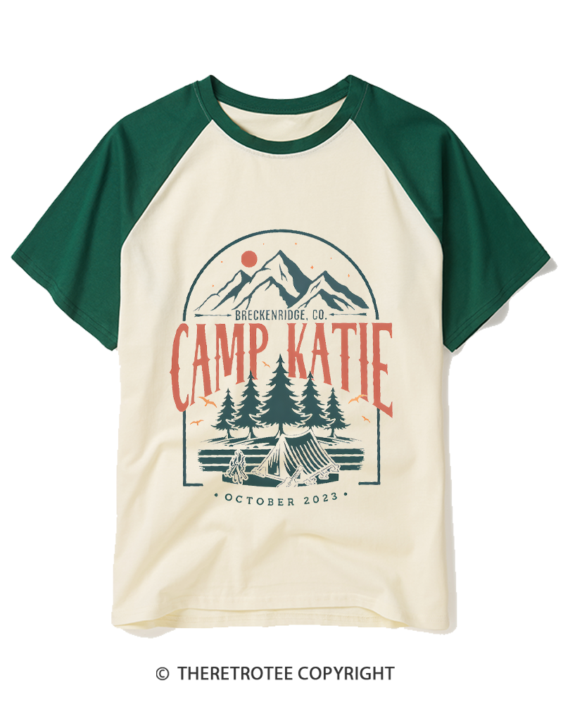 TheRetroTee Breckenridge 1980s Raglan Baseball T-Shirt