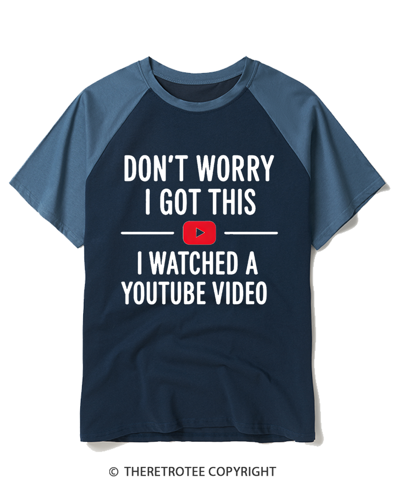 TheRetroTee Don’t Worry I Got This 2000s Raglan Baseball T-Shirt