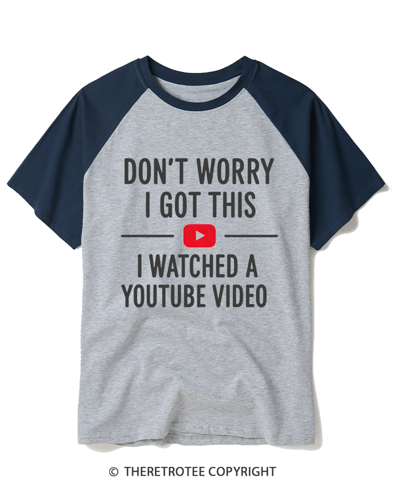 TheRetroTee Don’t Worry I Got This 2000s Raglan Baseball T-Shirt