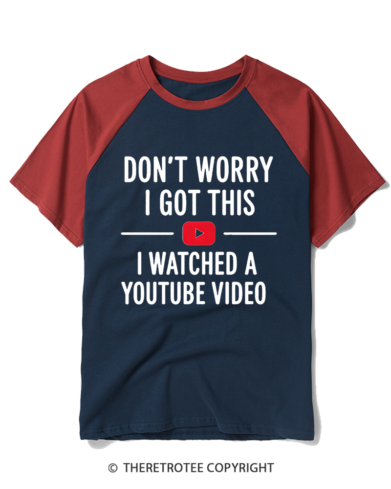 TheRetroTee Don’t Worry I Got This 2000s Raglan Baseball T-Shirt