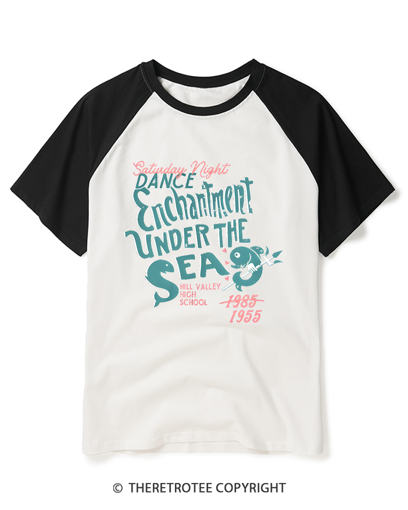 TheRetroTee High School 1980s Raglan Baseball T-Shirt