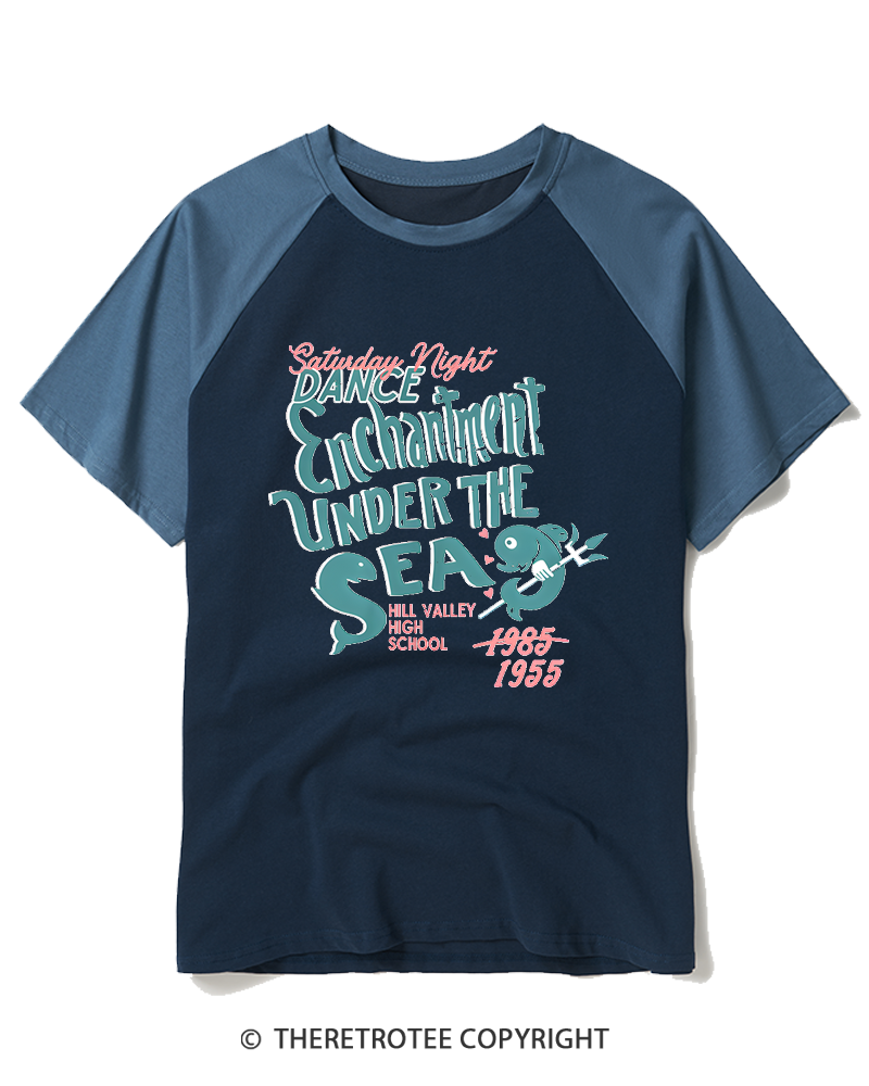 TheRetroTee High School 1980s Raglan Baseball T-Shirt