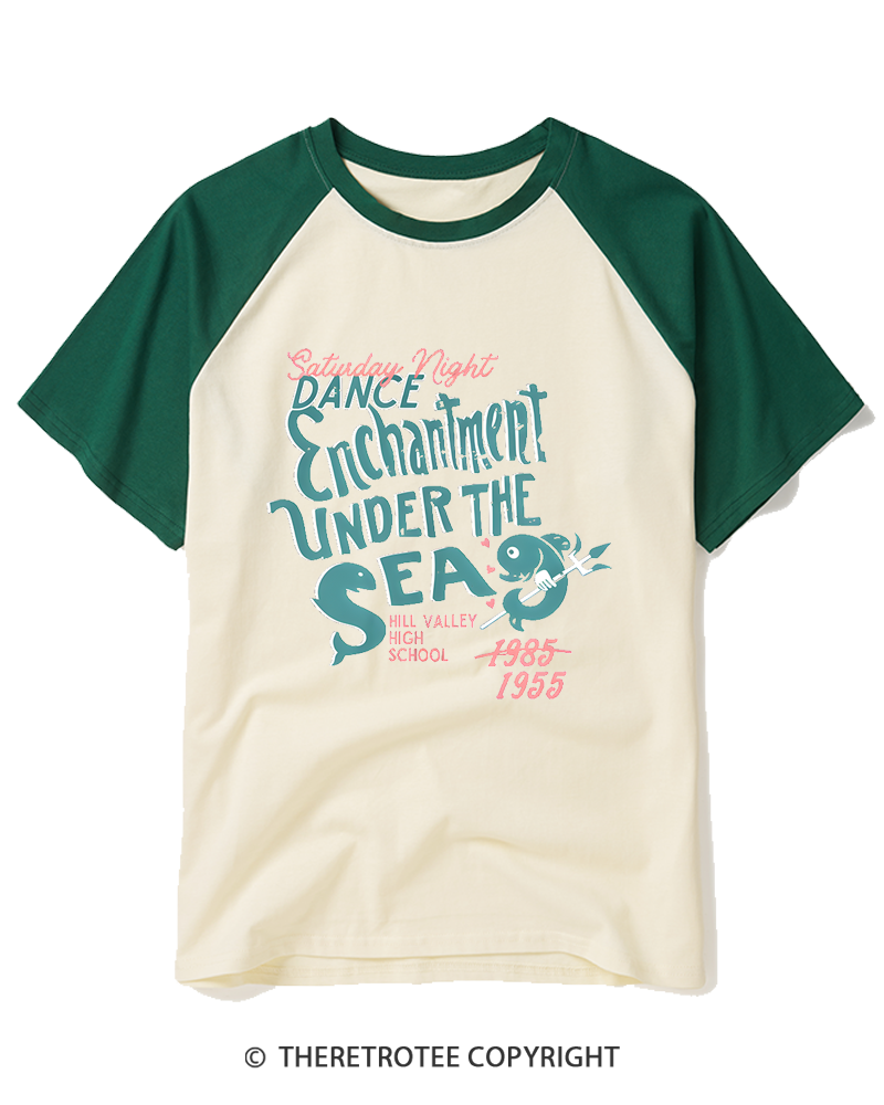 TheRetroTee High School 1980s Raglan Baseball T-Shirt