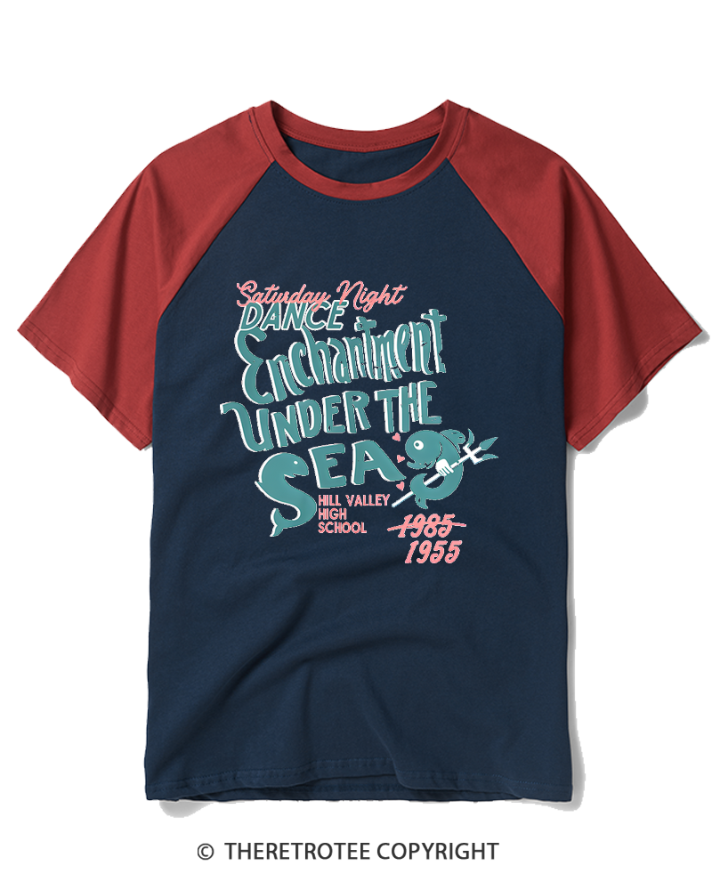TheRetroTee High School 1980s Raglan Baseball T-Shirt