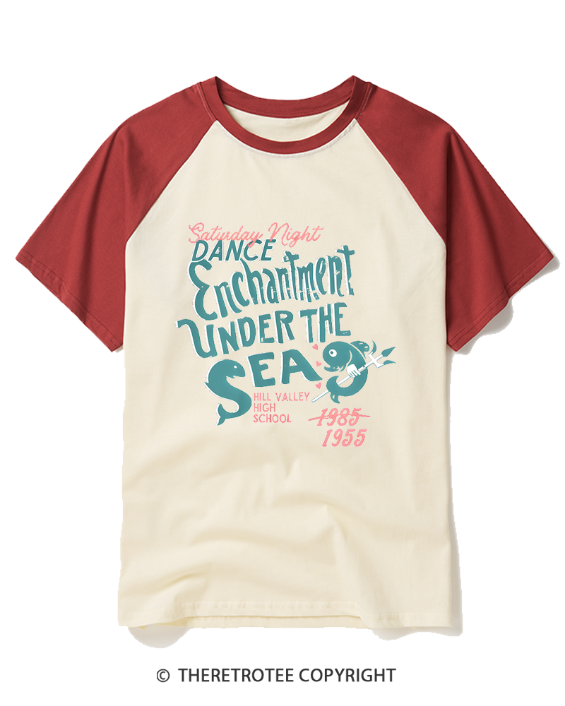 TheRetroTee High School 1980s Raglan Baseball T-Shirt