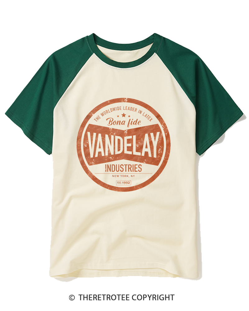 TheRetroTee The Worldwide Leader in Latex 1990s Raglan Baseball T-Shirt