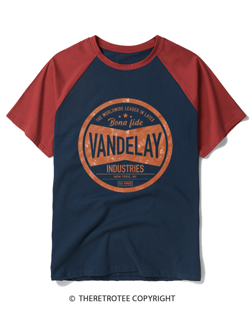 TheRetroTee The Worldwide Leader in Latex 1990s Raglan Baseball T-Shirt