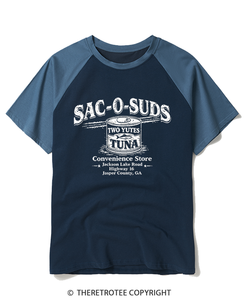 TheRetroTee Two Yutes 1990s Raglan Baseball T-Shirt