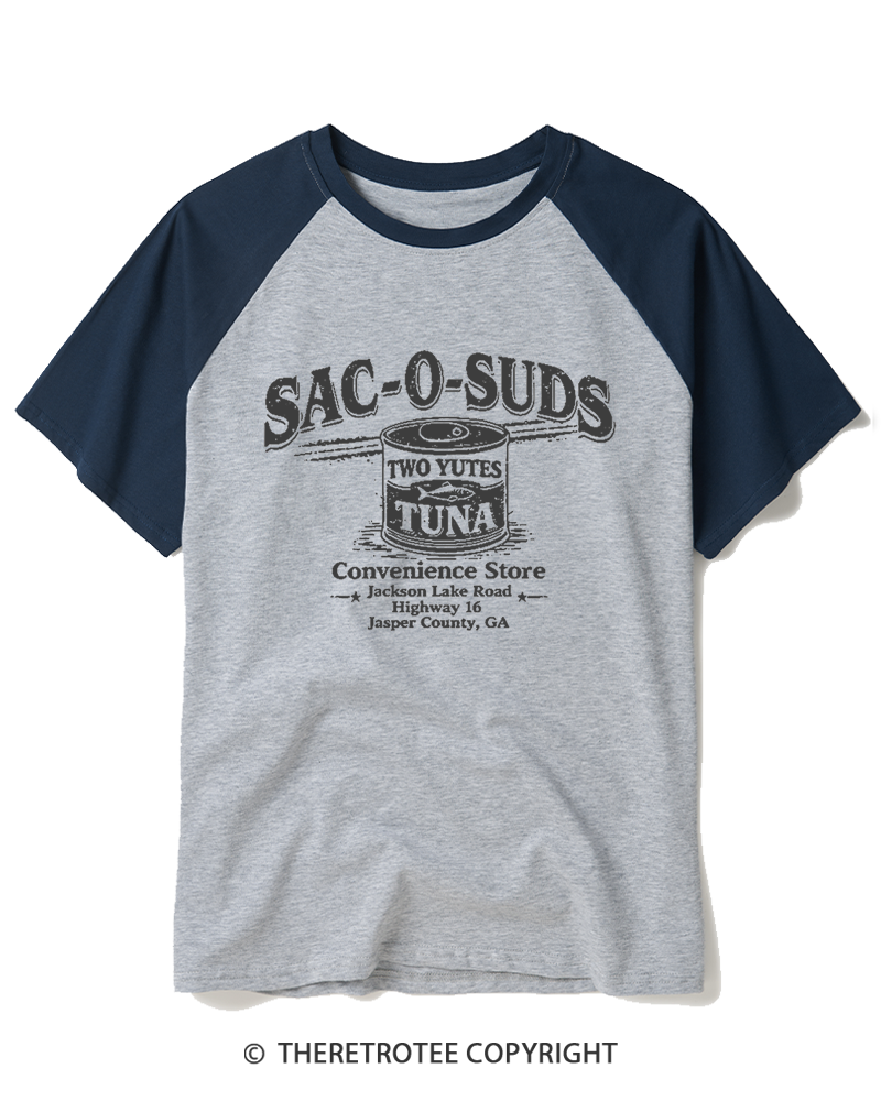 TheRetroTee Two Yutes 1990s Raglan Baseball T-Shirt