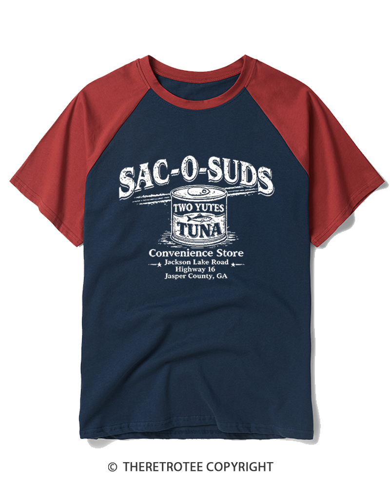TheRetroTee Two Yutes 1990s Raglan Baseball T-Shirt