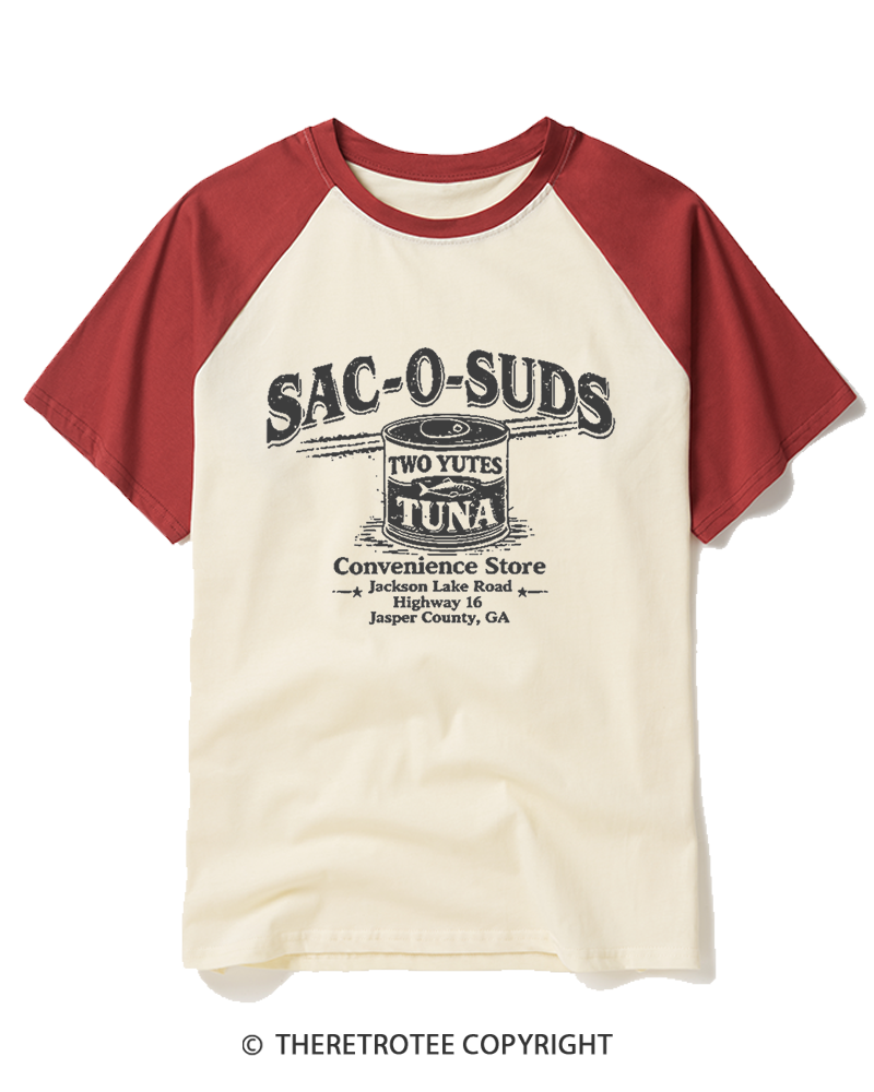 TheRetroTee Two Yutes 1990s Raglan Baseball T-Shirt