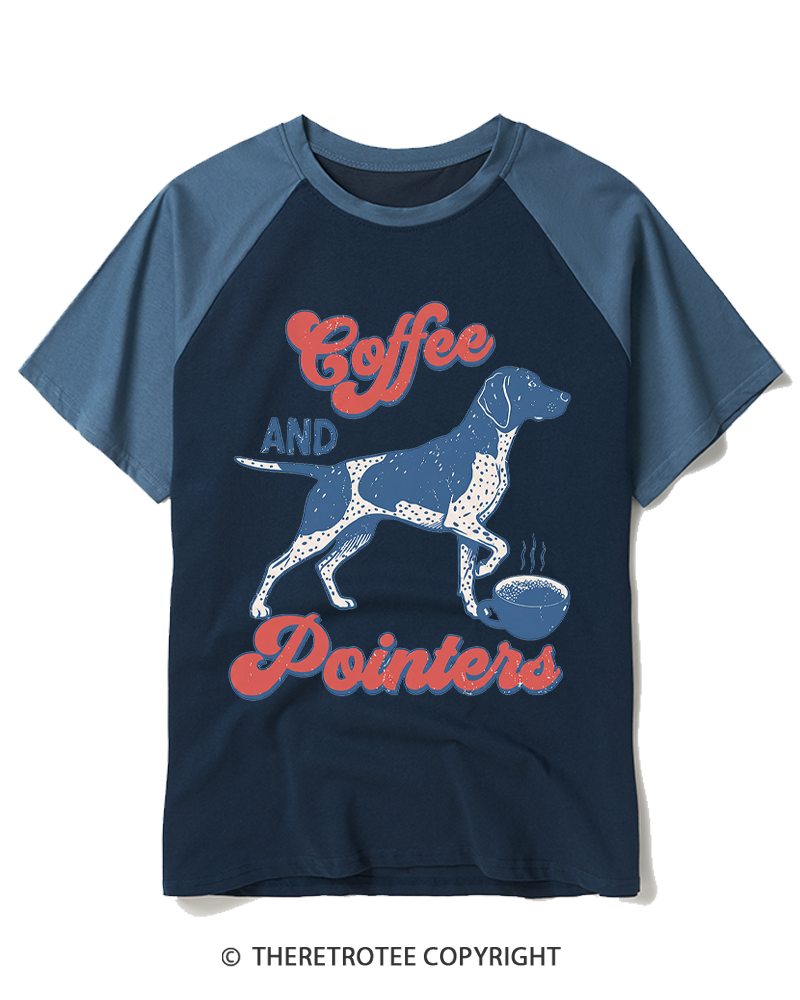 TheRetroTee German Shorthaired Pointer 1980s Raglan Baseball T-Shirt