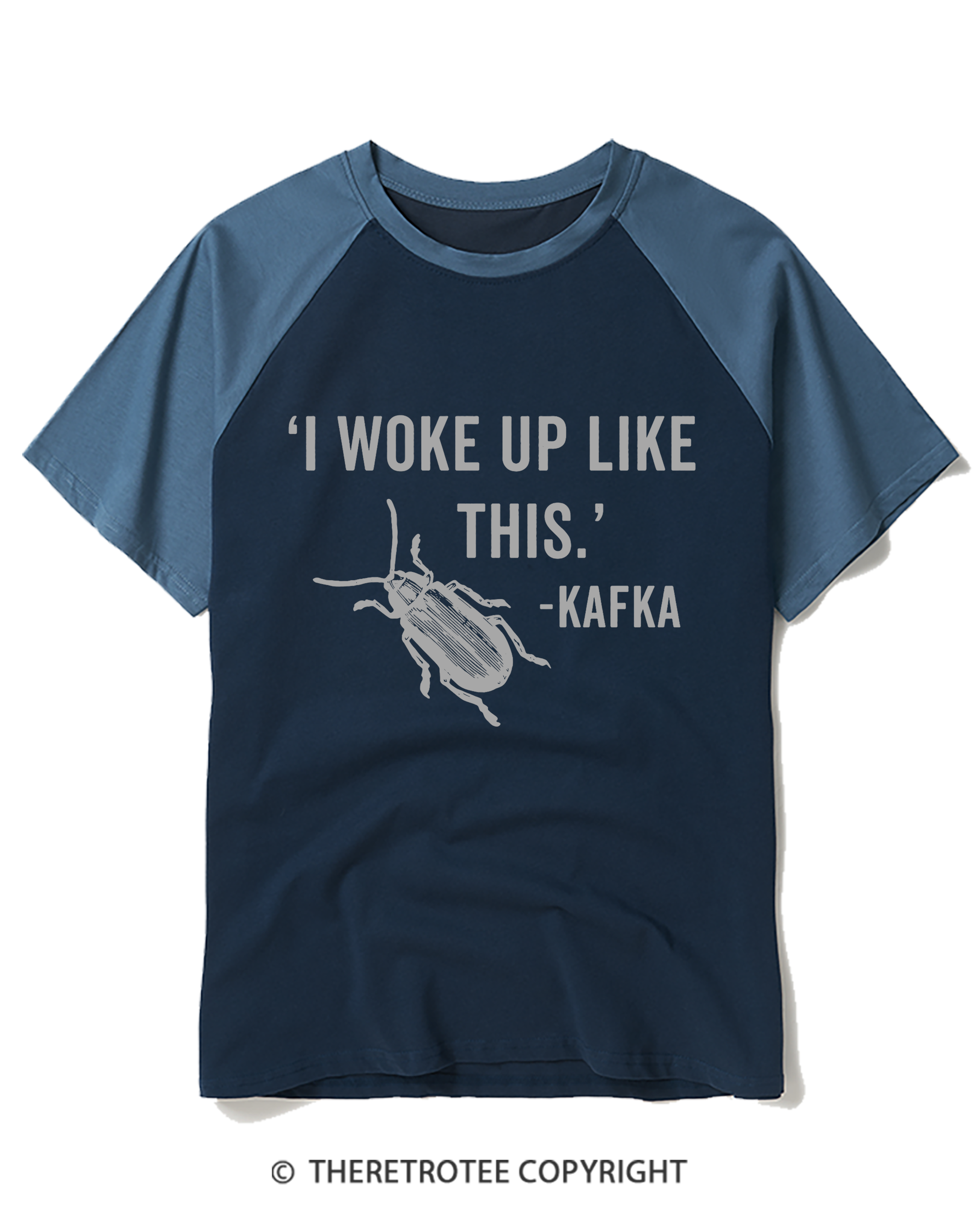 TheRetroTee I Woke Up Kafka 1910s Raglan Baseball T-Shirt