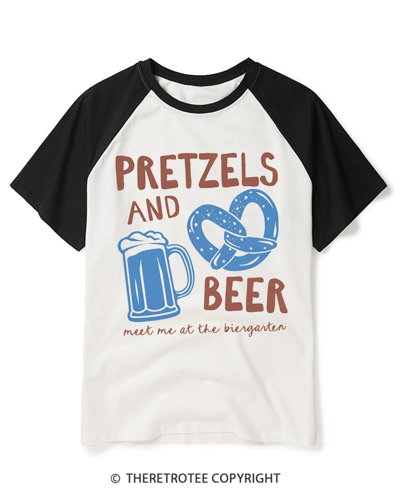 TheRetroTee Oktoberfest 2000s Raglan Baseball T-Shirt