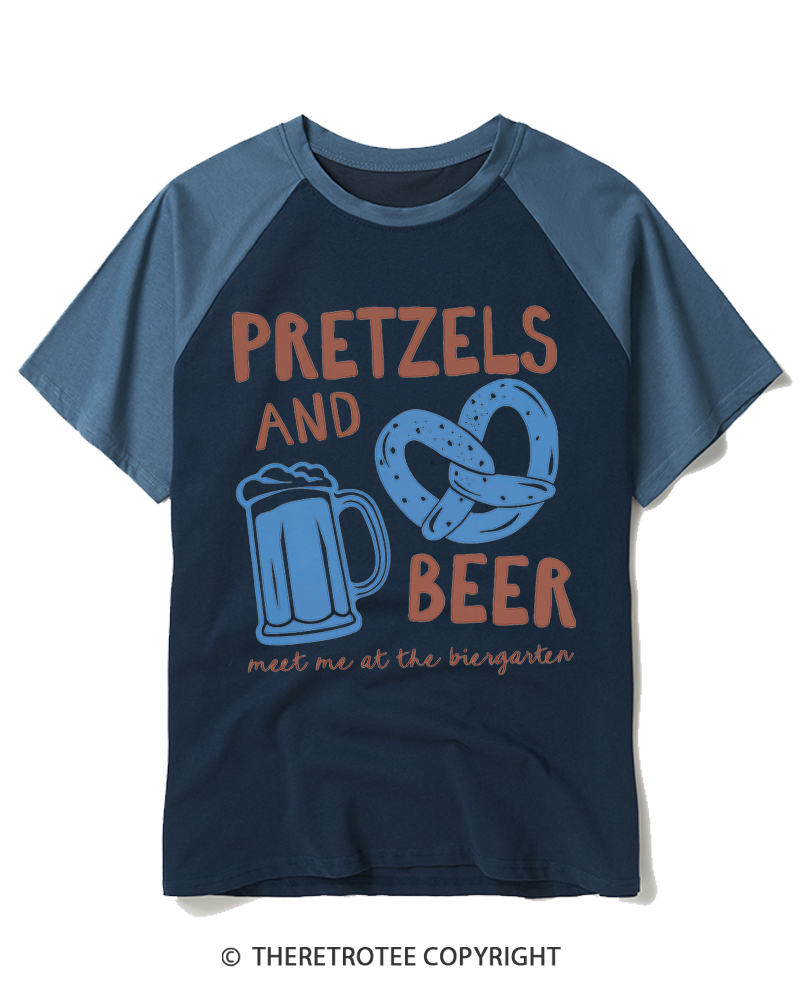 TheRetroTee Oktoberfest 2000s Raglan Baseball T-Shirt