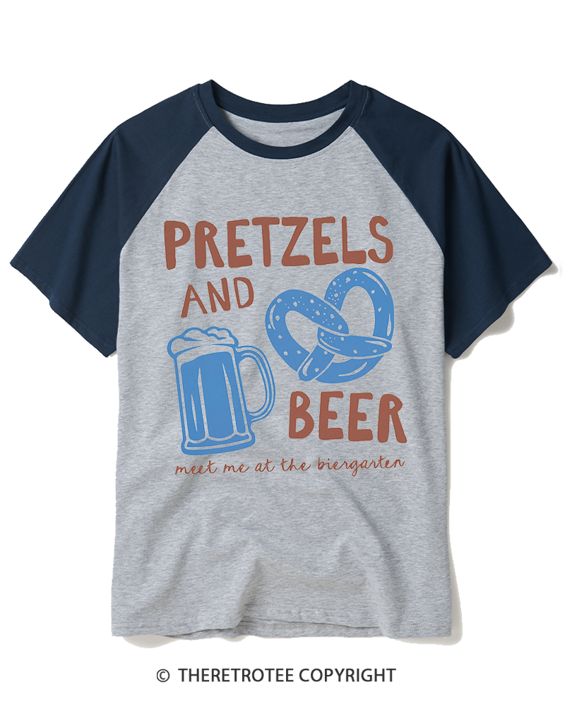TheRetroTee Oktoberfest 2000s Raglan Baseball T-Shirt