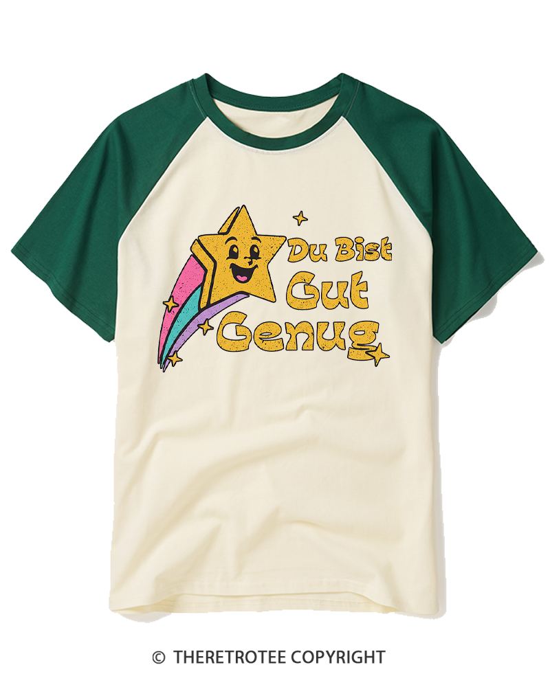 TheRetroTee You're good enough 1990s Raglan Baseball T-Shirt