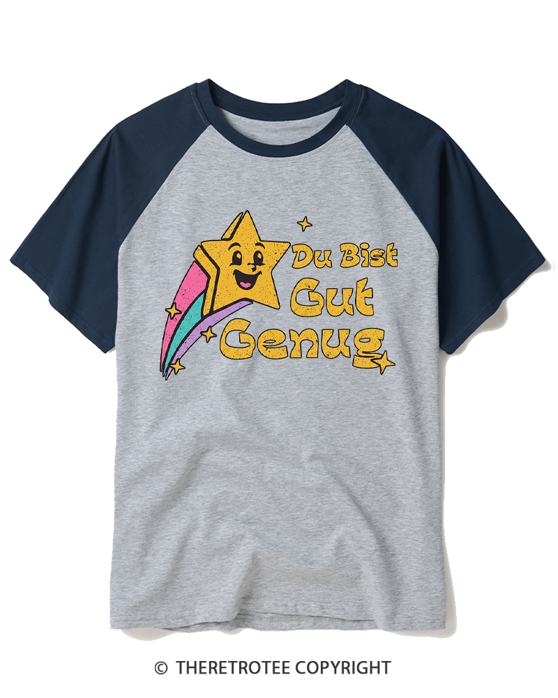 TheRetroTee You're good enough 1990s Raglan Baseball T-Shirt