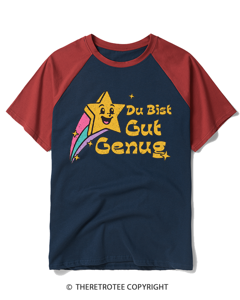 TheRetroTee You're good enough 1990s Raglan Baseball T-Shirt