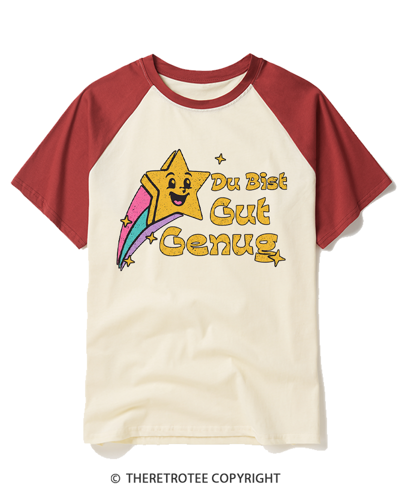 TheRetroTee You're good enough 1990s Raglan Baseball T-Shirt