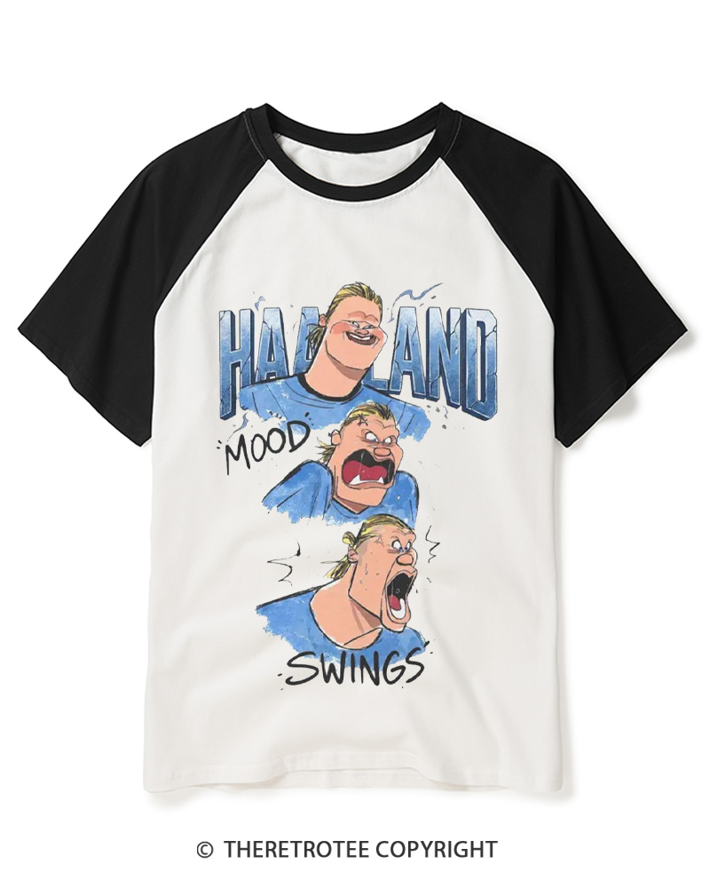 TheRetroTee Mood Swings Raglan Baseball T-Shirt