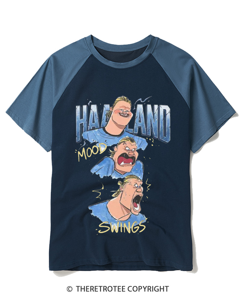 TheRetroTee Mood Swings Raglan Baseball T-Shirt