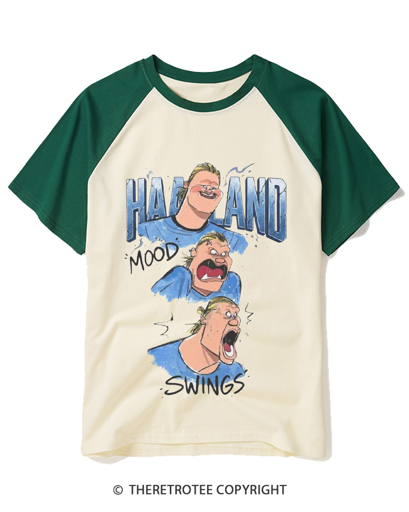 TheRetroTee Mood Swings Raglan Baseball T-Shirt