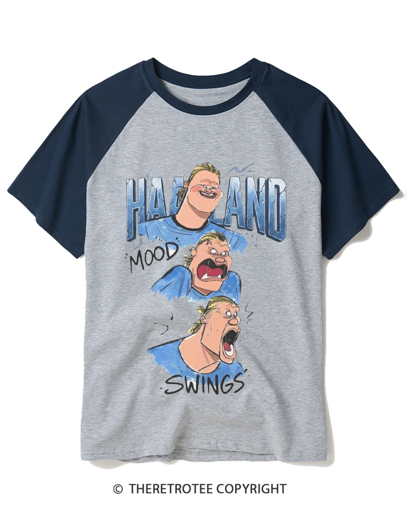 TheRetroTee Mood Swings Raglan Baseball T-Shirt