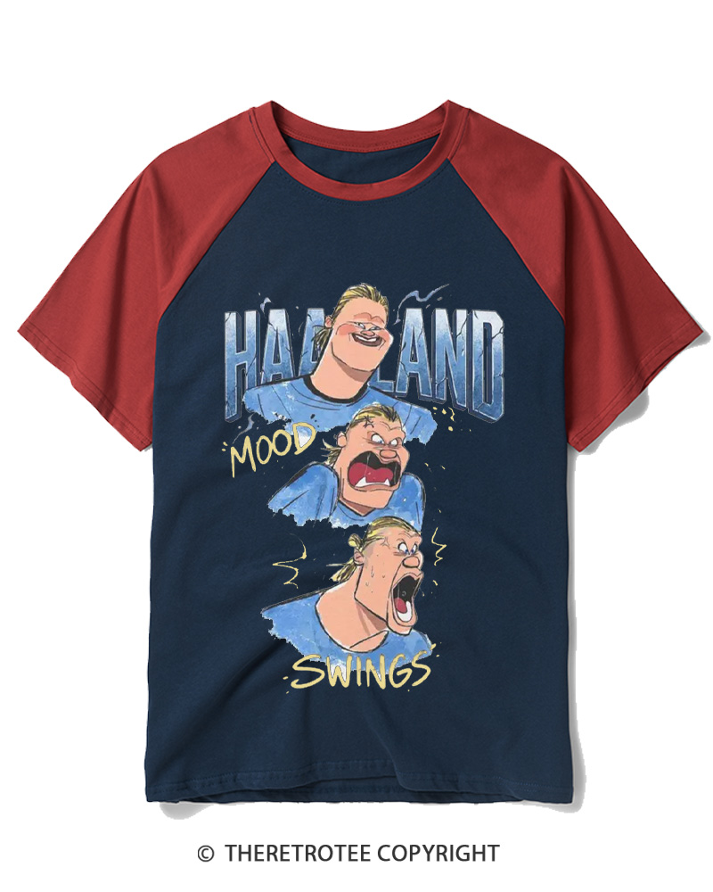TheRetroTee Mood Swings Raglan Baseball T-Shirt