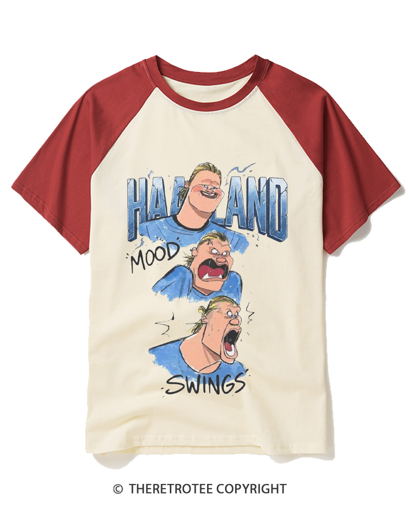 TheRetroTee Mood Swings Raglan Baseball T-Shirt